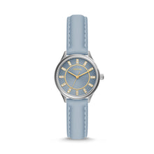Load image into Gallery viewer, Modern Sophisticate Three-Hand Smoke Blue Leather Watch BQ3872
