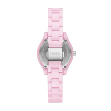 Load image into Gallery viewer, Stella Three-Hand Date Pink Ceramic Watch CE1117
