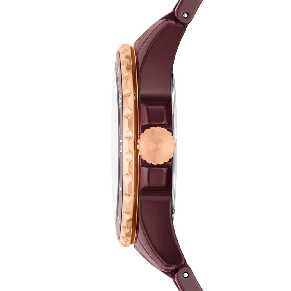 FB-01 Three-Hand Brown Ceramic Watch CE1123 – Fossil - Hong