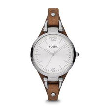 Load image into Gallery viewer, Georgia Brown Leather Watch ES3060
