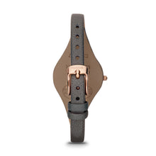 Load image into Gallery viewer, Fossil Georgia Smoke Leather Watch ES3077

