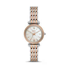 Load image into Gallery viewer, Carlie Mini Three-Hand Two-Tone Stainless Steel Watch ES4649
