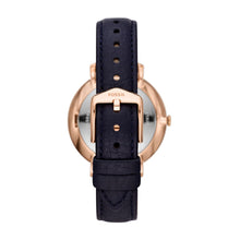 Load image into Gallery viewer, Jacqueline Multifunction Blue Eco Leather Watch ES5096
