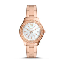 Load image into Gallery viewer, Stella Three-Hand Date Rose Gold-Tone Stainless Steel Watch ES5131
