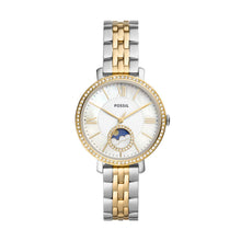 Load image into Gallery viewer, Jacqueline Sun Moon Multifunction Two-Tone Stainless Steel Watch ES5166
