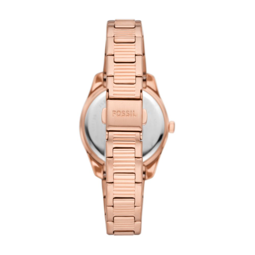 Fossil scarlette rose gold watch best sale