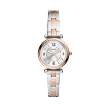 Load image into Gallery viewer, Carlie Three-Hand Two-Tone Stainless Steel Watch ES5201
