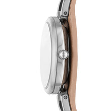 Load image into Gallery viewer, Carlie Three-Hand Beige Eco Leather Watch ES5213
