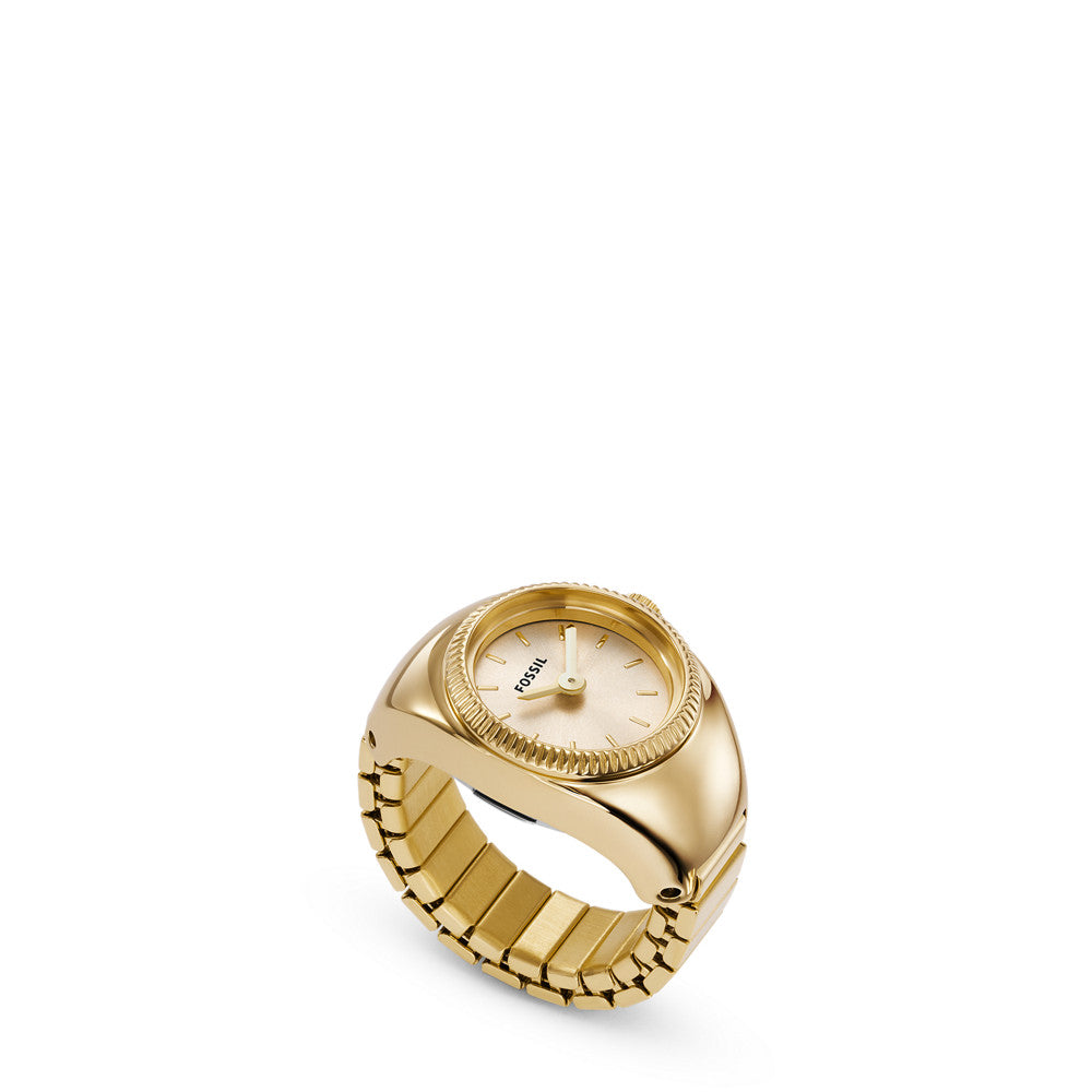 Watch Ring Two-Hand Gold-Tone Stainless Steel ES5246