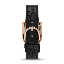 Load image into Gallery viewer, Fossil Harwell Three-Hand Black LiteHide™ Leather Watch ES5263
