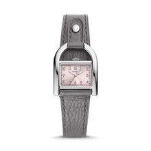 Load image into Gallery viewer, Fossil Harwell Three-Hand Light Gray LiteHide™ Leather Watch ES5265
