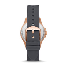 Load image into Gallery viewer, Fossil FB-01 Three-Hand Date Gray Silicone Watch ES5293
