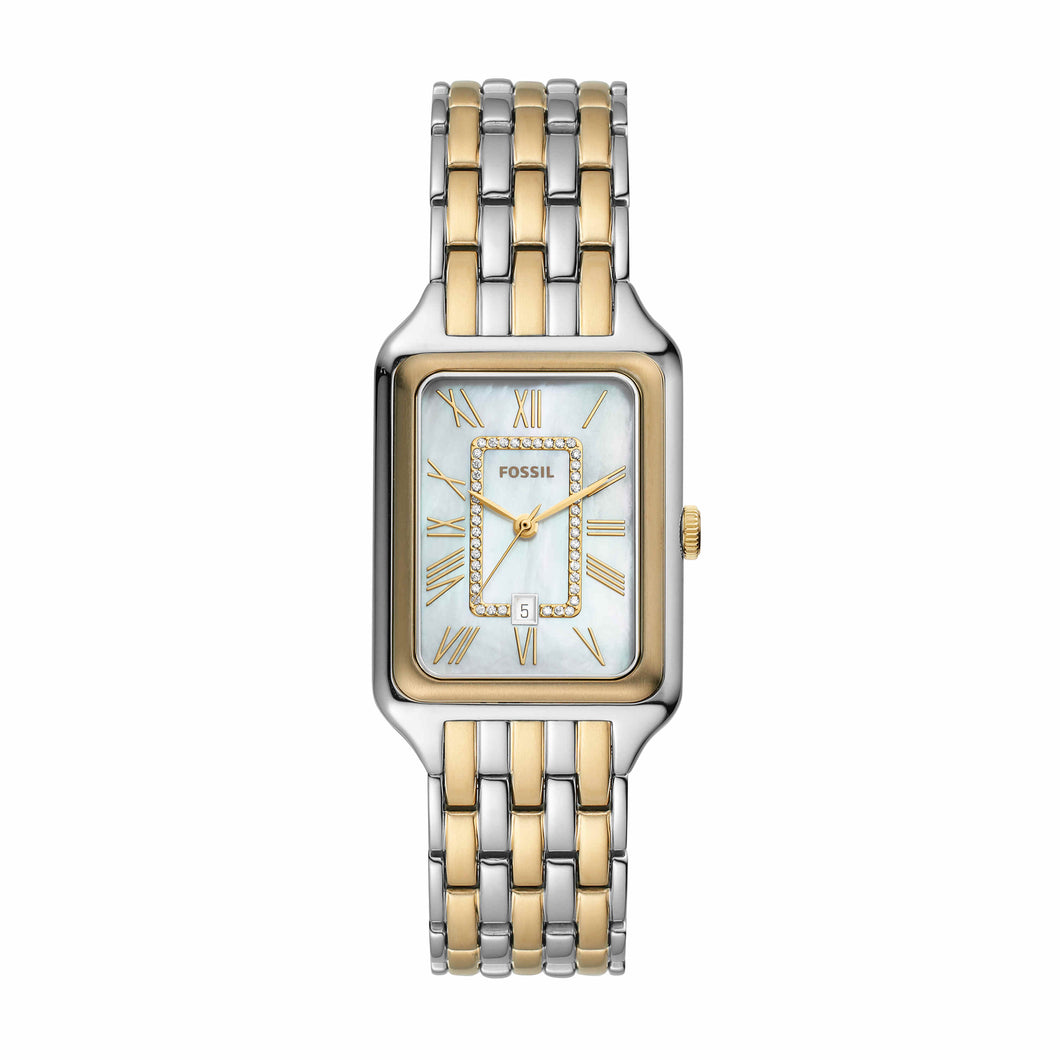 Raquel Three-Hand Date Two-Tone Stainless Steel Watch ES5305