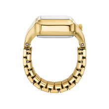 Load image into Gallery viewer, Raquel Watch Ring Two-Hand Gold-Tone Stainless Steel ES5343
