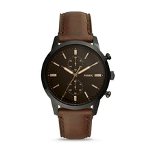 Load image into Gallery viewer, Townsman 44mm Chronograph Brown Leather Watch FS5437

