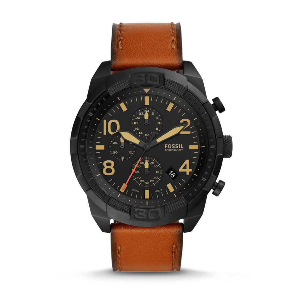 Bronson Chronograph Luggage Leather Watch FS5714