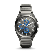 Load image into Gallery viewer, Everett Chronograph Smoke Stainless Steel Watch FS5830
