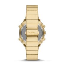 Load image into Gallery viewer, Retro Analog-Digital Gold-Tone Stainless Steel Watch FS5889
