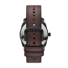 Load image into Gallery viewer, Machine Three-Hand Date Brown Eco Leather Watch FS5901
