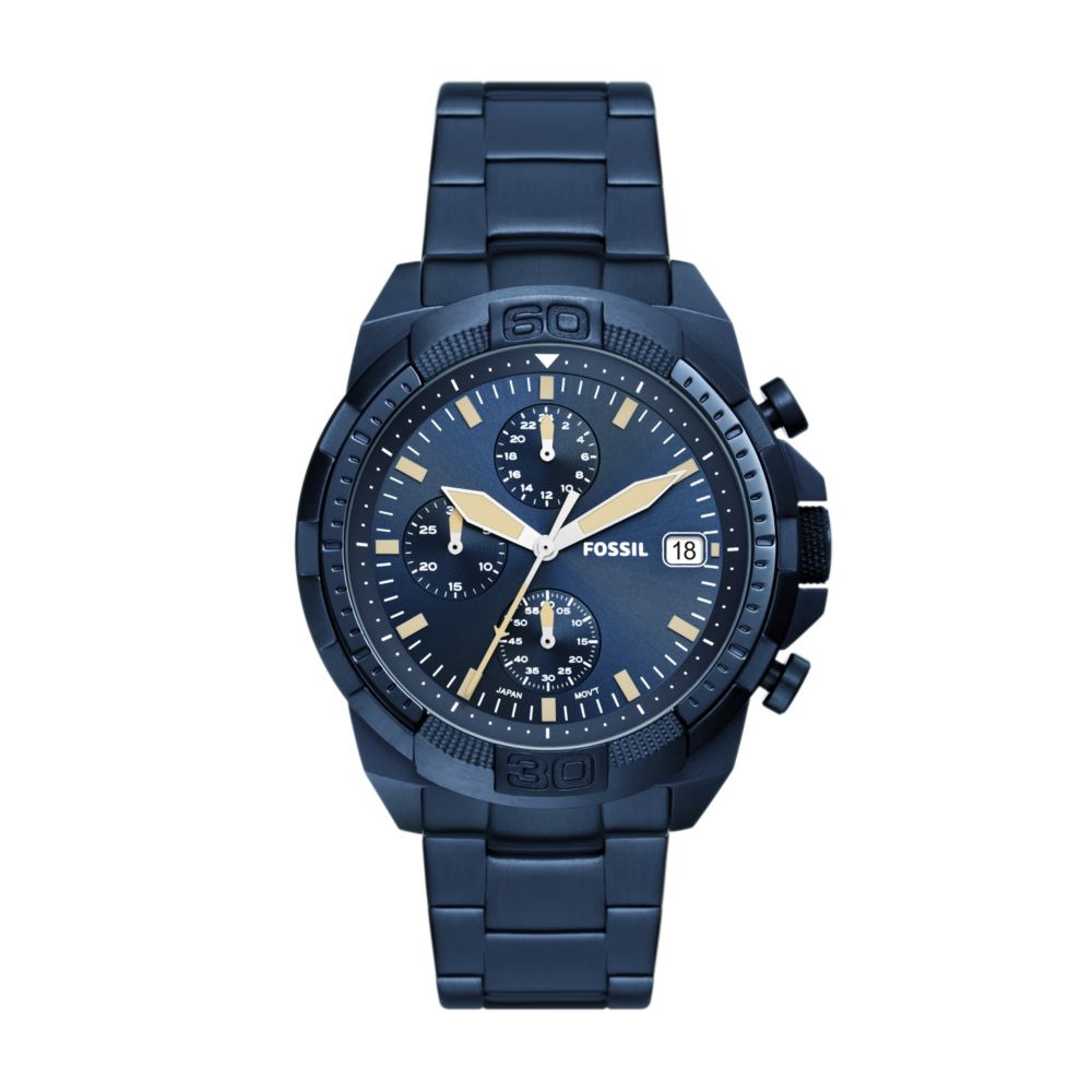 Bronson Chronograph Navy Stainless Steel Watch FS5916