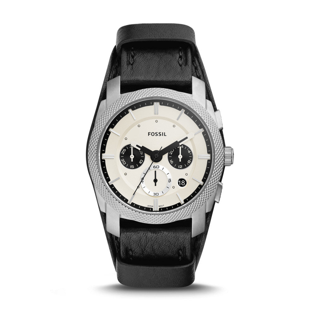Machine Chronograph Black LiteHide™ Leather Watch FS5921