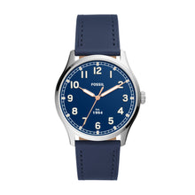 Load image into Gallery viewer, Dayliner Three-Hand Navy Leather Watch FS5924

