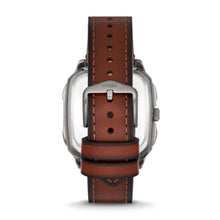 Load image into Gallery viewer, Inscription Three-Hand Date Amber Eco Leather Watch FS5934

