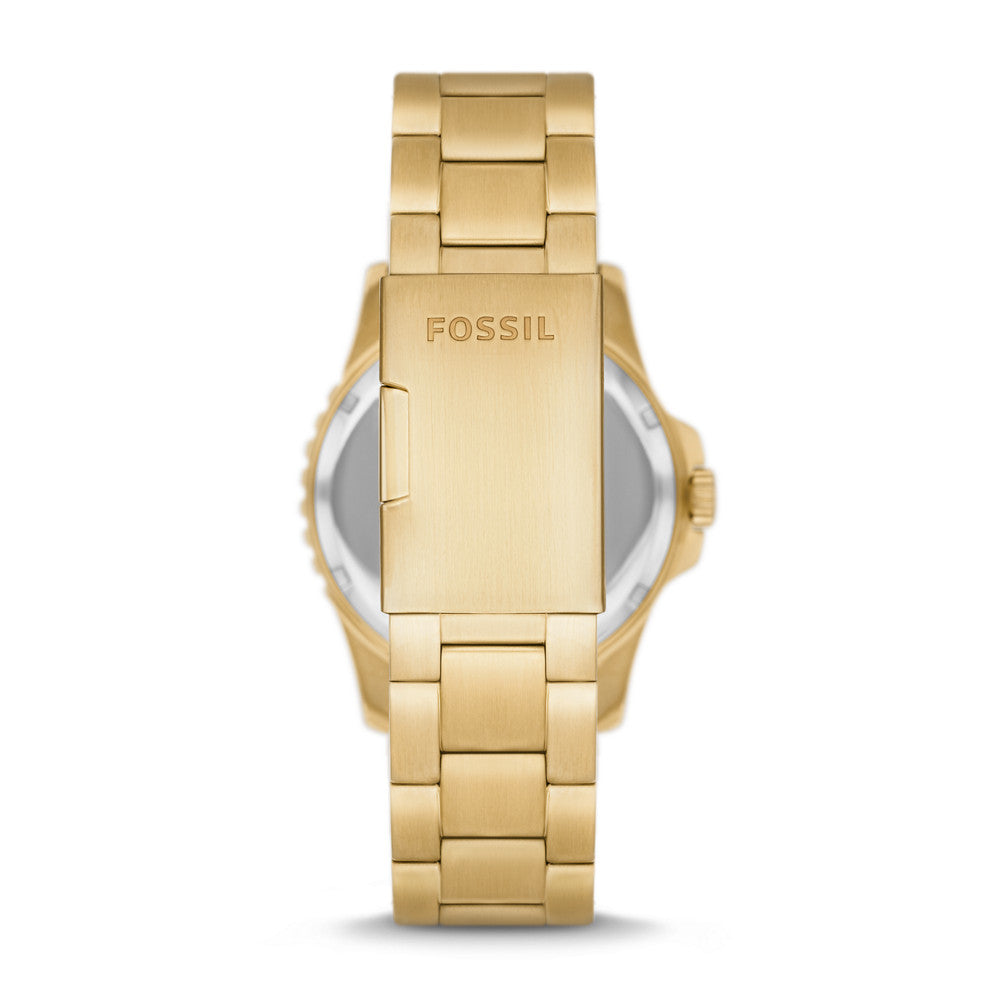 Fossil Blue Three-Hand Date Gold-Tone Stainless Steel Watch FS5950 – Fossil  - Hong Kong Official Site for Watches, Handbags & Smartwatches