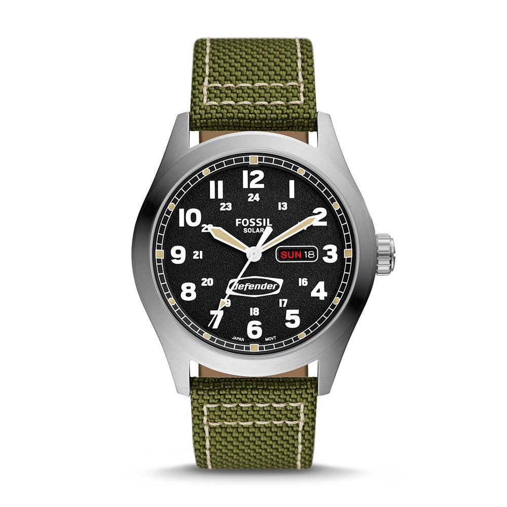 Defender Solar-Powered Olive Nylon Watch FS5977