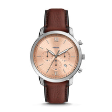 Load image into Gallery viewer, Neutra Chronograph Medium Brown Eco Leather Watch FS5982
