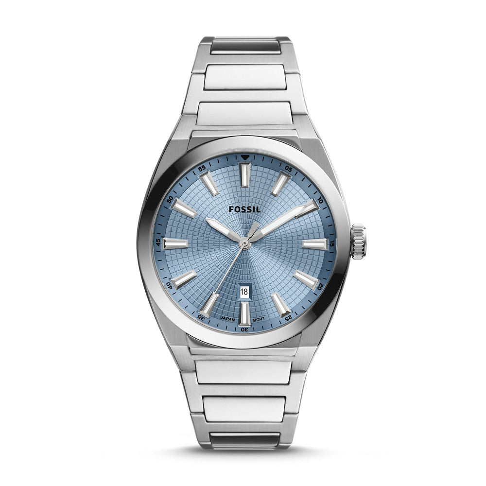 Everett Three-Hand Date Stainless Steel Watch FS5986