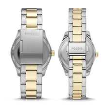 Load image into Gallery viewer, His and Hers Multifunction Two-Tone Stainless Steel Watch Set FS5987SET
