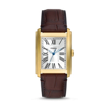 Load image into Gallery viewer, Carraway Three-Hand Brown Croco Leather Watch FS6011
