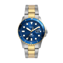 Load image into Gallery viewer, Fossil Blue Dive Two Tone Analogue Watch FS6034
