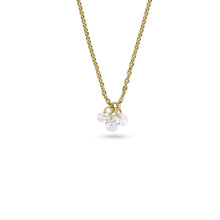 Load image into Gallery viewer, Sadie Shine Bright 14K Gold Plated Brass Cluster Necklace JA7132710
