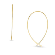 Load image into Gallery viewer, All Stacked Up Gold-Tone Brass Whisper Hoop Earrings JA7167710
