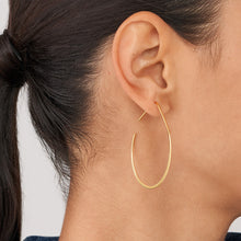 Load image into Gallery viewer, All Stacked Up Gold-Tone Brass Whisper Hoop Earrings JA7170710
