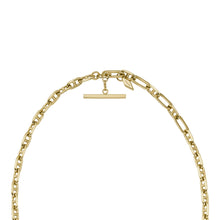 Load image into Gallery viewer, Heritage D-Link Gold-Tone Brass Anchor Chain Necklace JA7209710
