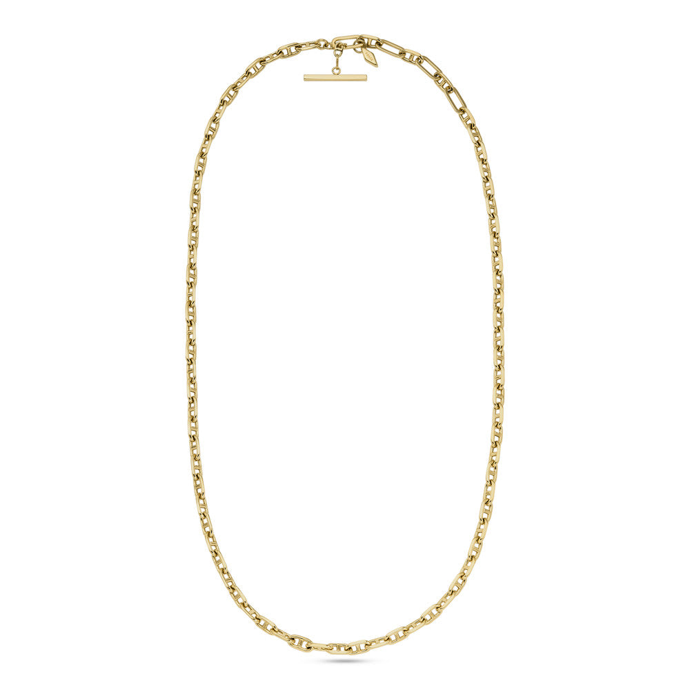 Heritage D-Link Gold-Tone Brass Anchor Chain Necklace JA7209710