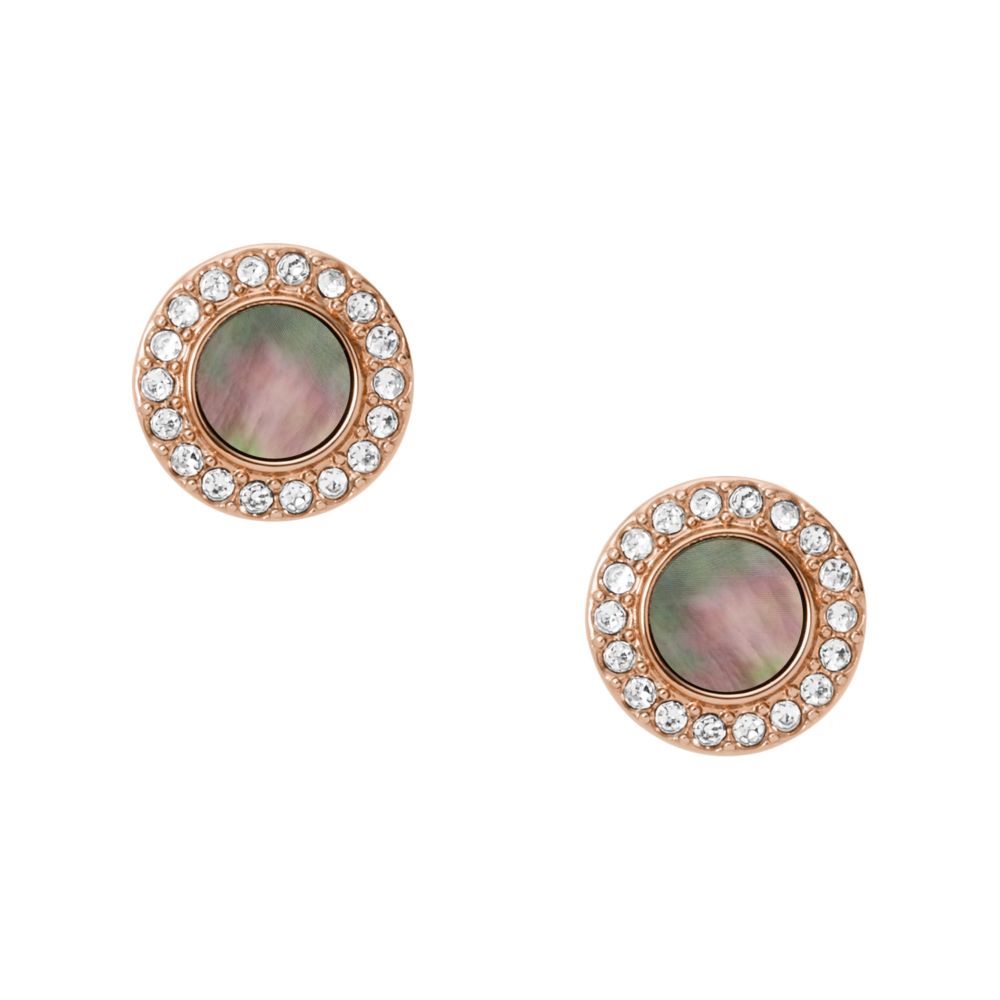 Val Gray Mother-Of-Pearl Glitz Studs JF02949791