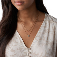 Load image into Gallery viewer, Val Double Gray Mother-of-Pearl Disc Pendant Necklace JF02953791
