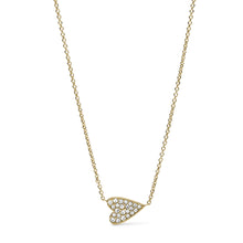 Load image into Gallery viewer, Heart Gold-Tone Stainless Steel Necklace JF03261710
