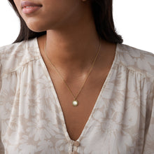 Load image into Gallery viewer, Val You Are My Sunshine Mother-of-Pearl Stainless Steel Pendant Necklace JF03425710
