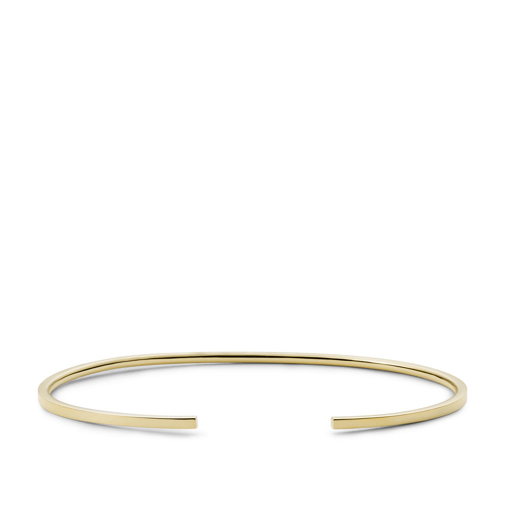 Sadie Shine Bright Gold-Tone Stainless Steel Cuff Bracelet