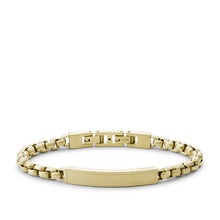 Load image into Gallery viewer, Vintage Casual Gold-Tone Stainless Steel ID Bracelet JF03920710
