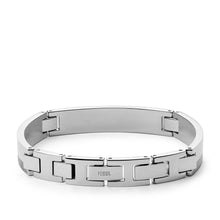 Load image into Gallery viewer, Chevron Stainless Steel Station Bracelet JF03995040
