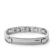 Load image into Gallery viewer, Chevron Stainless Steel Station Bracelet JF03995040
