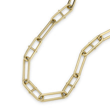 Load image into Gallery viewer, Heritage D-Link Gold-Tone Stainless Steel Chain Necklace JF04102710
