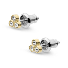Load image into Gallery viewer, Sadie Trio Glitz Gold-Tone Stainless Steel Stud Earrings JF04110710
