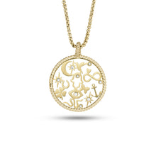 Load image into Gallery viewer, Sutton Golden Icons Gold-Tone Stainless Steel Pendant Necklace JF04121710
